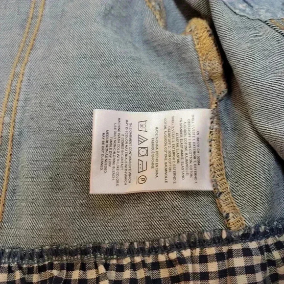 Anthropologie Pilcro and the Letterpress Denim Jacket With Peplum Sz S - Picture 7 of 8